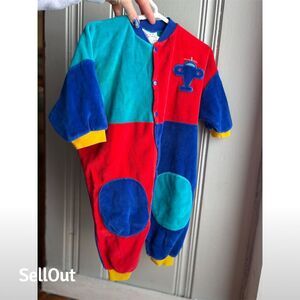 Polar Vintage Polar Baby Velour Romper 12M Multicolor Unisex